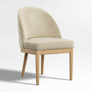 Ana Ivory Natural Wood Dining Chair