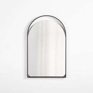 Aosta Black Wall Mirror 25"x40".