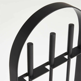 Black Arch Fireplace Tools.