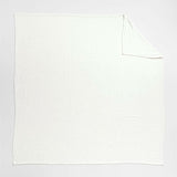 Oxford Shirting Light Indigo Blue Organic Cotton Reversible Full/Queen Duvet Cover.