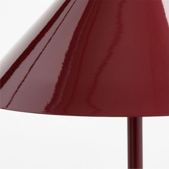 Arden Enamel Table Lamp Red.