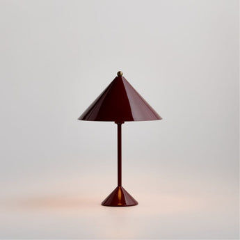 Arden Enamel Table Lamp Red.