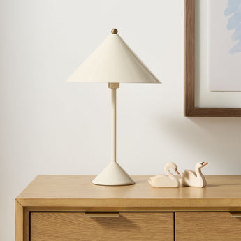 Arden Enamel Table Lamp Cream.