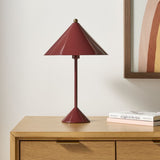 Arden Enamel Table Lamp Red.