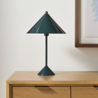 Arden Enamel Table Lamp Green.