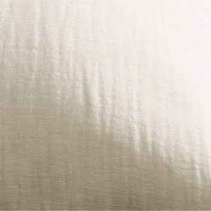 Arla Eyelash Crisp White Pillow with Down-Alternative Insert 23"