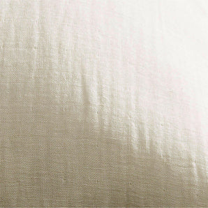 Arla Eyelash Crisp White Pillow with Down-Alternative Insert 23"