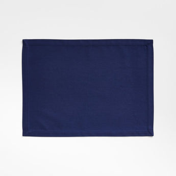 Aspen Deep Indigo Organic Cotton Placemat.