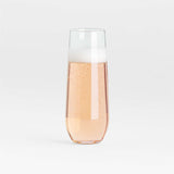 Aspen 9-Oz. Stemless Flute Glass.