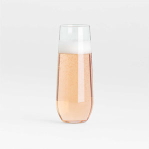 Aspen 9-Oz. Stemless Flute Glass.