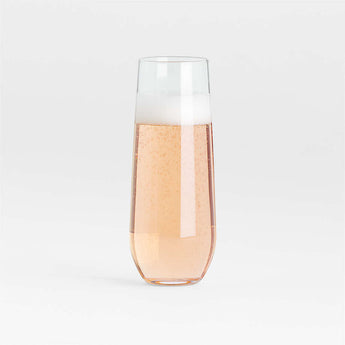 Aspen 9-Oz. Stemless Flute Glass.