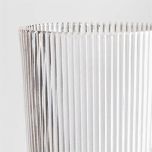 Atwell Tall Stackable Ribbed Glass.
