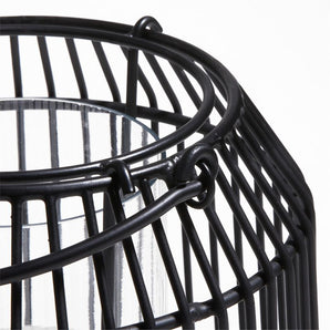 Austell Large Black Metal Outdoor Lantern 17".