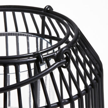 Austell Large Black Metal Outdoor Lantern 17".