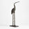 Aves Large Metal Crane Sculpture.