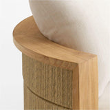 Bali 51" Natural Teak Chaise Daybed with.