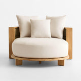 Bali 51" Natural Teak Chaise Daybed with.