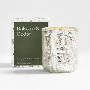 Balsam And Cedar Glass Candle S