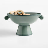 Barron Footed Blue Dec Bowl.