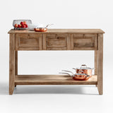 "New Basque 56"" Lt Brwn Ktchn Isl".