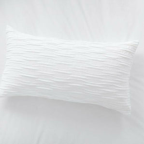 Belamy King White Pleated Sham.