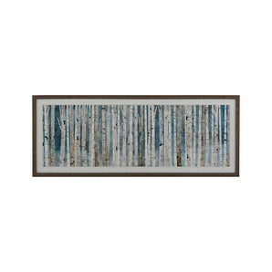 "Birch Trees" Framed Reproduction Wall Art Print 56"x22" by Wall Artly