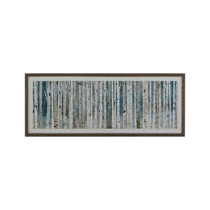 "Birch Trees" Framed Reproduction Wall Art Print 56"x22" by Wall Artly