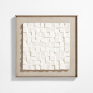 Blanco Paper Pulp Framed Wall Art