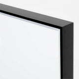 "Blank Cheque Noir" by Angela Allen White Canvas 36"x48" Framed Wall Art Print.