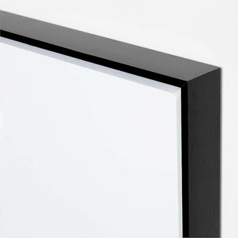 "Blank Cheque Noir" by Angela Allen White Canvas 36"x48" Framed Wall Art Print.