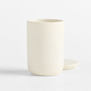Ceramic Canister w/ Lid.
