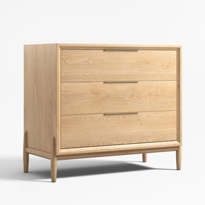 Cómoda estrecha de madera de 3 cajones para niños Bodie