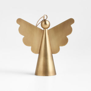 Angel with Scalloped Wing Christmas Tree Ornament