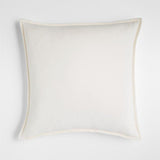 Washed Cotton Velvet Throw Pillow Cover with Feather Insert 20 x 20".