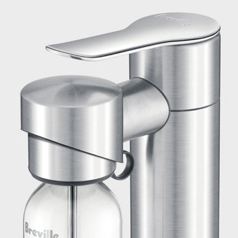 Breville ® InFizz Aqua Sparkling Water Maker with CO2 Canister in Stainless Steel.