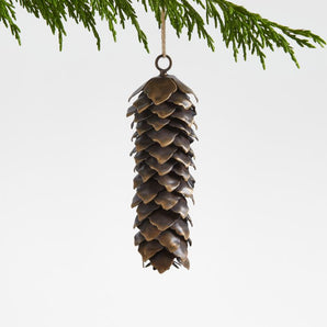 Metal Pinecone Christmas Tree Ornament