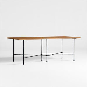 Mesa de comedor de madera maciza de roble de Bruselas