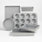C&B 6Pc Set Silver New.