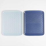 Extra-Large Prep and Serve Stacking Grill Prep Trays, Set of 2.