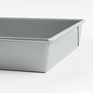 Crate & Barrel 9"x13" Silver Rectangle Cake Pan