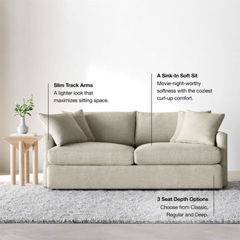 Lounge 3-Piece L-Shaped Sectional Sofa.