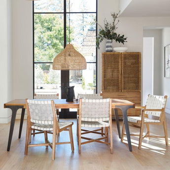 "Lakin Teak 81"" Ext Table New".