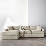 Lounge Deep 2-Piece Sectional Sofa with Chaise Lounge.