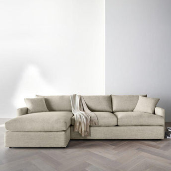 Lounge Deep 2-Piece Sectional Sofa with Chaise Lounge.