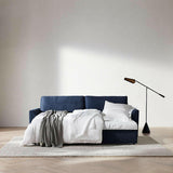 White Natural Hemp King Duvet Cover.