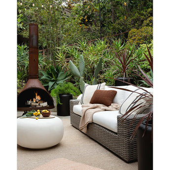Modern Crock Low Black Planter.