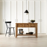 "New Basque 56"" Lt Brwn Ktchn Isl".