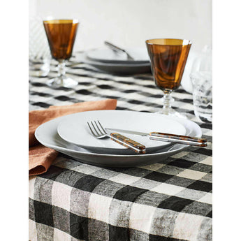 Marin White Recycled Stoneware Dinner Plate.