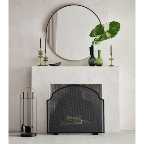 Emmy Black Fireplace Screen.
