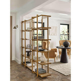 Thomas Barley Oak Wood Wide Open Bookcase/Room Divider.